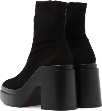 AELI ANKLE BOOTS, BLACK FABRIC - Clergerie