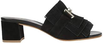 Tod's Double T Fringed Mules