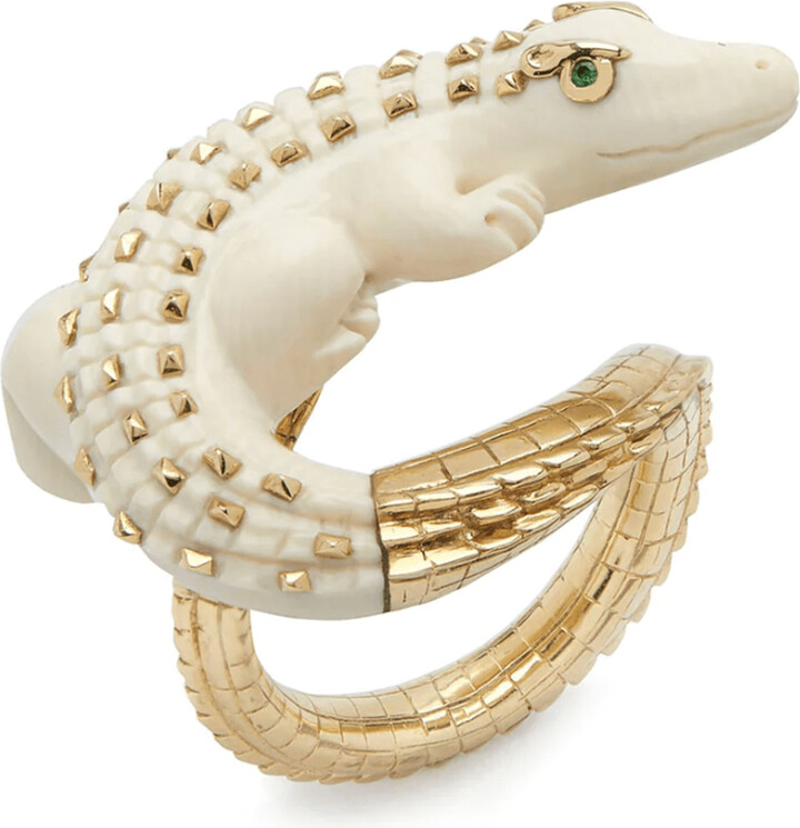 Bibi van der Velden Mammoth Alligator Twist Ring