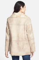 Thumbnail for your product : Ellen Tracy Faux Shearling Asymmetrical Toggle Coat