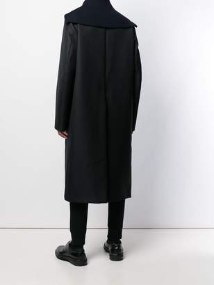Jil Sander loose hooded coat
