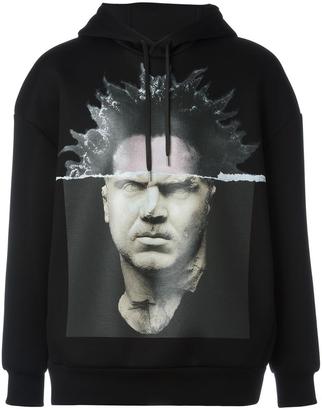Neil Barrett graphic printed hooded sweatshirt