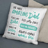 Thumbnail for your product : Co The Drifting Bear Personalised 'Amazing Dad' Father's Cushion Home Gift