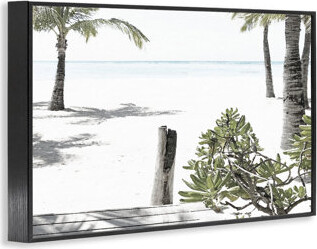 One Allium Way Shoreline Palms Landscape Framed Giclee, design by Noah Bay