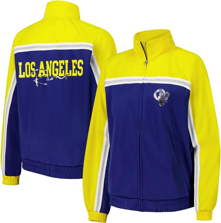 G-iii 4Her by Carl Banks Women's Royal Los Angeles Rams Post Game Full-Zip Track Jacket
