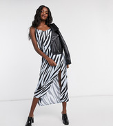 Thumbnail for your product : Another Reason maxi slip dress in tiger print with split