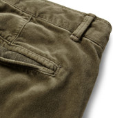 Thumbnail for your product : Massimo Alba Washed-Velvet Trousers