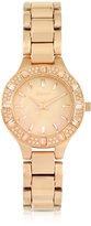 Thumbnail for your product : DKNY Chambers Rose Golden Stainless Steel with Crystals Women's Watch