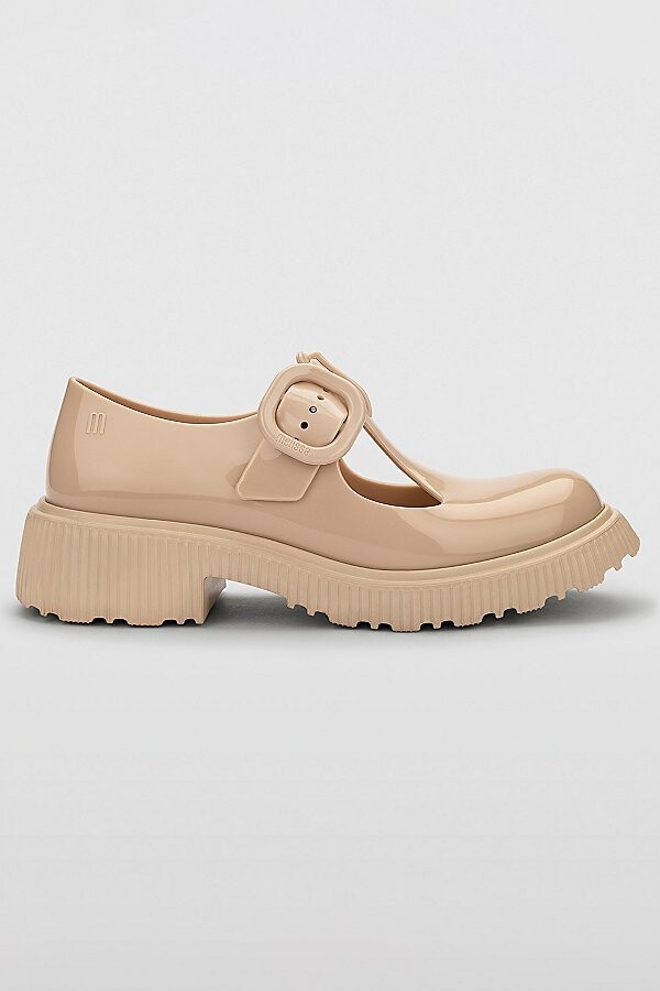 Melissa Jackie Jelly Mary Jane Shoe in Beige