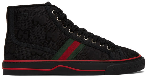 Black High Top Gucci Sneakers | Shop the world's largest collection of  fashion | ShopStyle