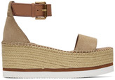 Thumbnail for your product : See by Chloe Beige Glyn Platform Espadrilles