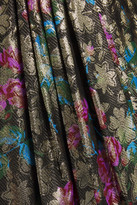 Thumbnail for your product : Sandro Lorena Wrap-effect Metallic Jacquard Mini Dress