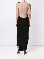 Thumbnail for your product : Lanvin overlay draped evening dress