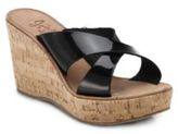 Thumbnail for your product : Joie Stinson Patent Leather Crisscross Slides