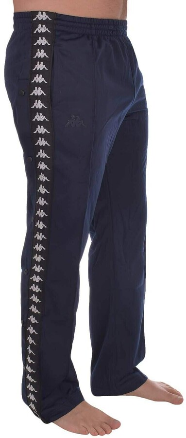 Kappa Mens 222 Banda Astoria Snaps Retro Tracksuit Pants - Blue/Black - S -  ShopStyle Trousers