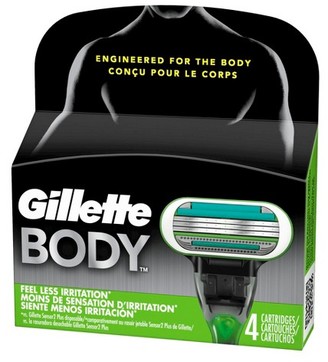 Gillette Body Men's Razor Blade Refills - 4 count