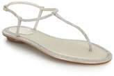 Thumbnail for your product : Rene Caovilla Swarovski Crystal & Satin Thong Sandals