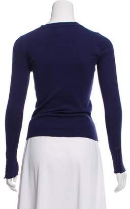 Whistles V-Neck Button-Accented Sweater