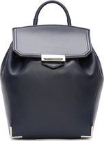 Thumbnail for your product : Alexander Wang Navy Leather Prisma Skeletal Backpack