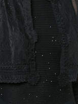Thumbnail for your product : Oscar de la Renta lace panel sheer jacket