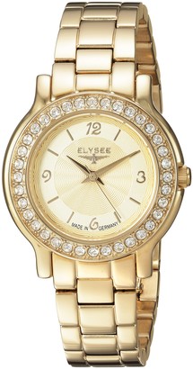 Elysee Unisex Adult Analogue Quartz Watch with Stainless Steel Strap 28611