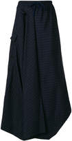 Thumbnail for your product : Bernhard Willhelm pinstripe long skirt