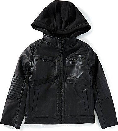 Urban Republic Big Boys Long Sleeve Coated Fleece Hoodie Jacket