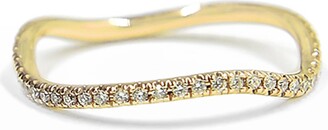 BONDEYE JEWELRY Wave 14k Gold Diamond Ring, Size 6-8