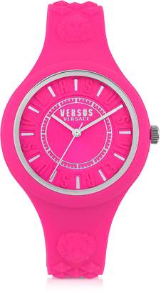 Versace Versus Fire Island Silicon and Silver Tone Stainless Steel Women's Watch
