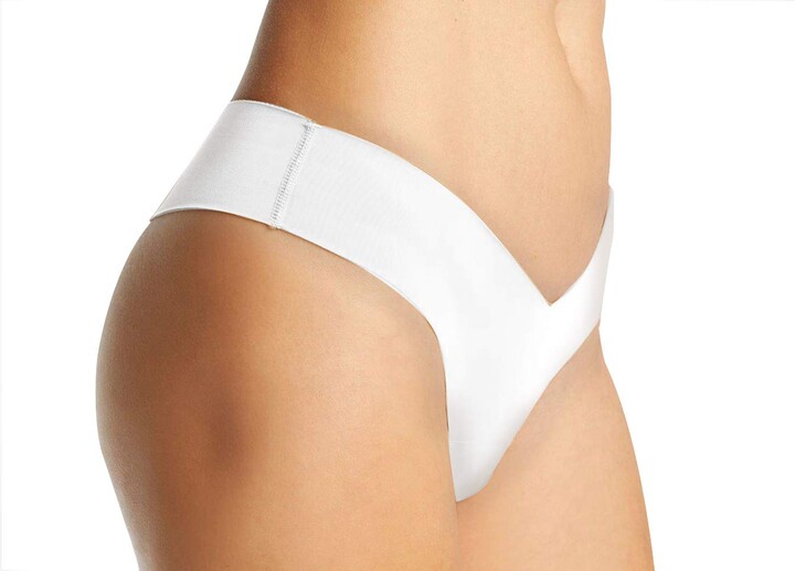 Alessandra B Camel Toe Cover Thong - white - S - ShopStyle