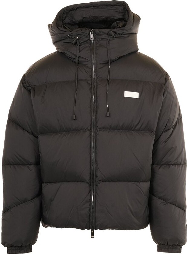 MSGM Zipped Hooded Puffer Jacket