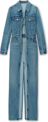 春夏にも活躍のロング丈【alexanderwang】Tie front duster Coat Alexander Wang Duster Denim Coat With Tie Front - ShopStyle