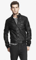 Thumbnail for your product : Express (Minus The) Leather Hooded System Jacket