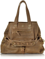 Thumbnail for your product : Jerome Dreyfuss Billy M Khaki Noirci Leather Handbag