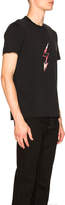 Thumbnail for your product : Givenchy Distressed Lightning Tee in Black | FWRD
