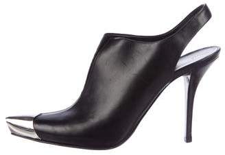 Helmut Lang 2004 Leather Slingback Booties