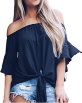 Thumbnail for your product : Wuitopue Women's Casual Sports Shorts Sets Pure Loose Short Sleeves Tops Elastic Shorts Sets Casual Sports Homewear Sets Ladies Summer Simple Sportswear Two Piece Clearance