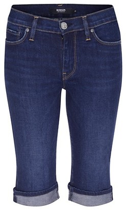 womens stretch denim bermuda shorts