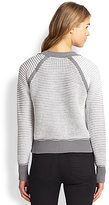 Thumbnail for your product : Rebecca Taylor Geo Cropped Raglan Pullover