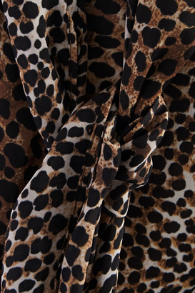 Equipment Calanne leopard-print crepe de chine midi dress