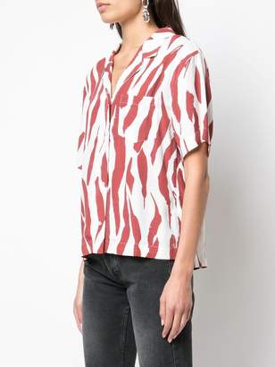 Anine Bing zebra print shirt