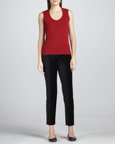 Thumbnail for your product : Magaschoni Velveteen Tuxedo Ankle Pants