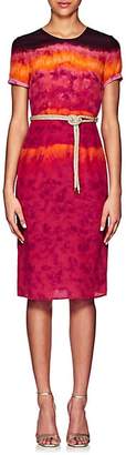 Altuzarra Women's Tie-Dyed Silk Midi-Dress - Ceramic Red