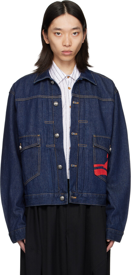 Vivienne Westwood プリントデニムジャケット Vivienne Westwood (ヴィヴィアンウエストウッド) 90s スター