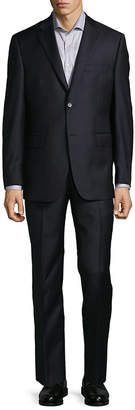 Ermenegildo Zegna For Saks Fifth Avenue Slim Fit Wool Suit With Flat Front Pant