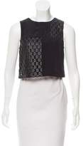 Thumbnail for your product : Elizabeth and James Guipure Lace-Accented Sleeveless Top