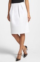 Thumbnail for your product : Lafayette 148 New York Pleat Twill A-Line Skirt