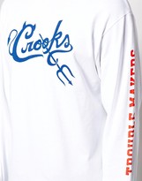 Thumbnail for your product : Crooks & Castles Trouble Makers Long Sleeve T-Shirt