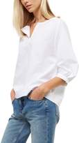 Thumbnail for your product : Jaeger Cotton Poplin Smock Top