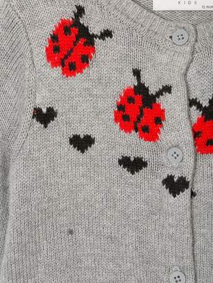 Stella McCartney Kids Ladybird knit cardigan
